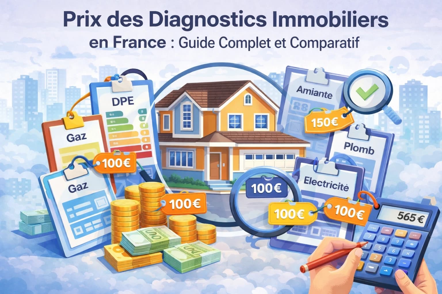 Prix du diagnostic immobilier en France : comparatif 2026